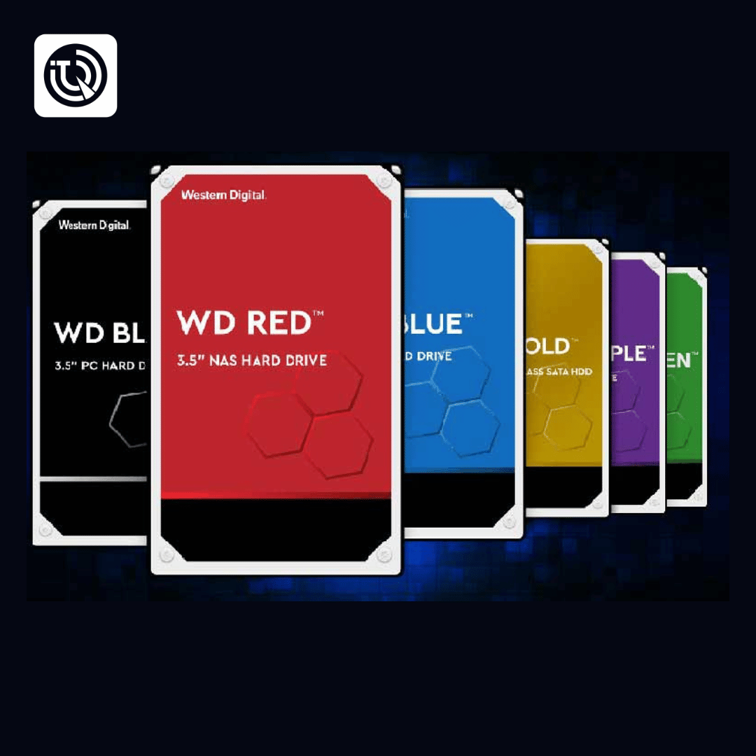 تفاوت رنگ‌ها در هاردهای وسترن دیجیتال (WD)