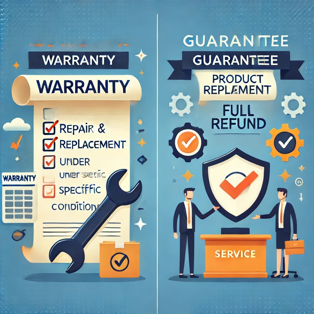 وارانتی و گارانتی: تفاوت‌ها و شباهت‌ها