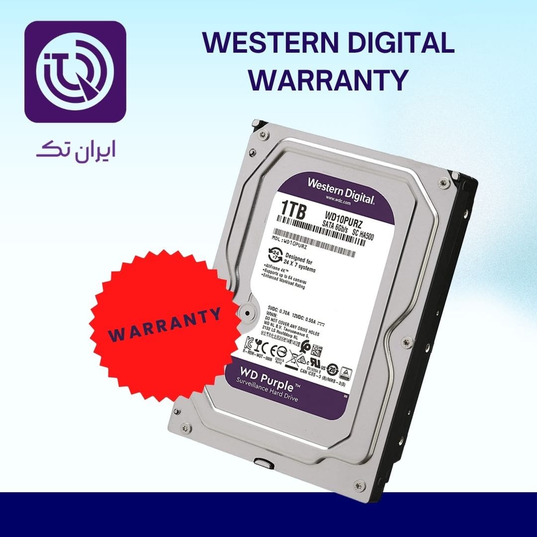 گارانتی هاردهای وسترن دیجیتال